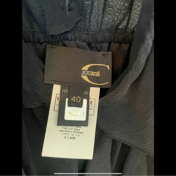 Just Cavalliblavk Ruffled Tiered Mini Dress - Picture 4 of 7